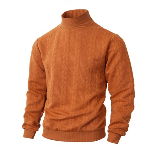 Mens plain pullover cable - pullover,