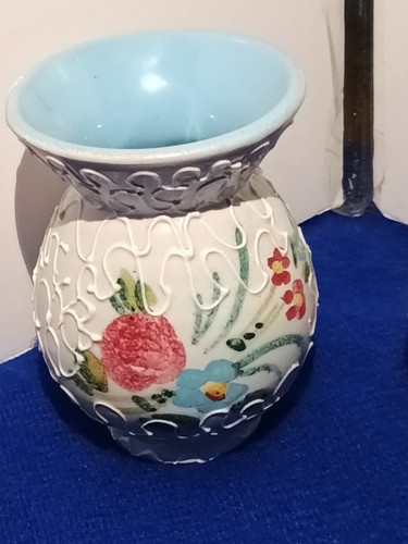 Pair small pottery hand - of,