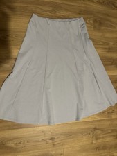 Damart Grey Elastic Waist Midi Skirt Ladies Size 18