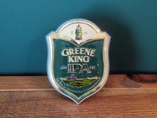 Greene King IPA Metal Beer Ale Pump Clip Badge Pub Bar Breweriana