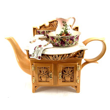 Paul Cardew Teapot Large Royal Albert Victorian Washstand Old Country Roses