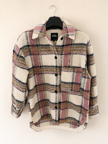 Zara oversized cream pink - zara,