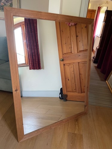 Very large pine framed wall