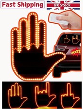 Hand Gesture Light for Car with Remote Middle finger Car Gadget Winter safety``