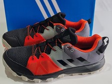 ADIDAS *KANADIA 8.1 TRAIL* BB3501 MEN BLACK RED GREY TRAINERS UK 10.5 EU 45 1/3