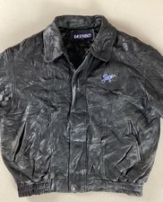 Vintage Leather Bomber Jacket