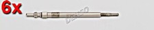 Glow Plug 6x DENSO Fits