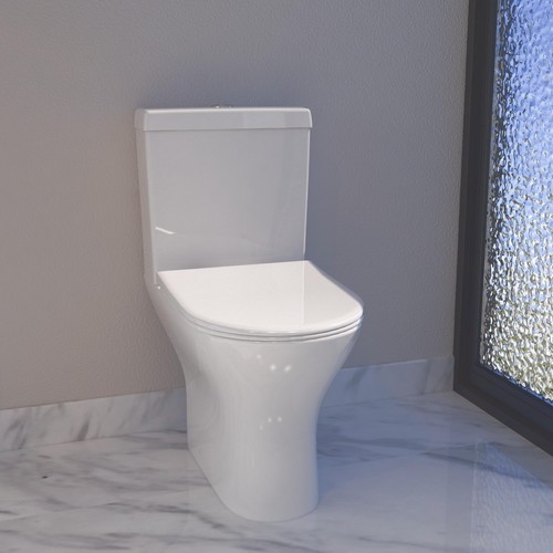 Close coupled toilet short - coupled,