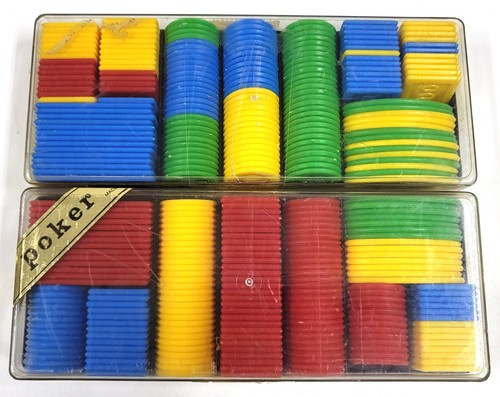 Vintage plastic gaming chips - plastic,