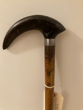 Antique black rams horn handle