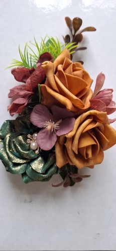 Hair flower brooch - flower,