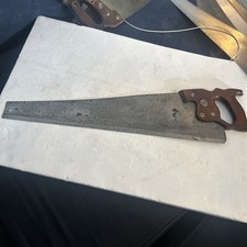 Vintage Hand Saw Henry Disston D-8 - 24” 8 tpi Saw 