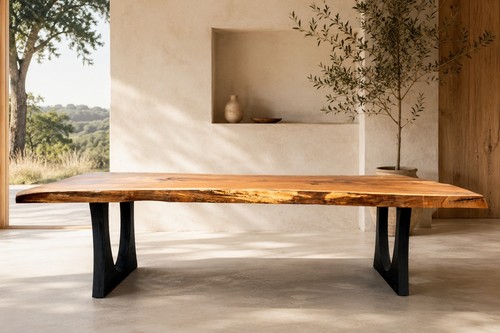 Live edge oak - dining, table