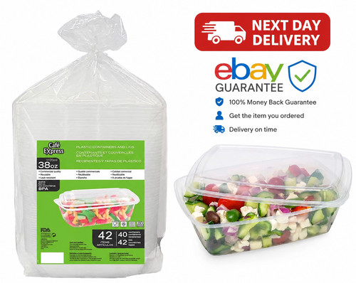 Cafe express 38oz clear - clear, salad