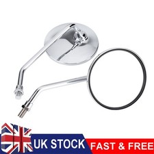 2X Motorcycle Chrome Round