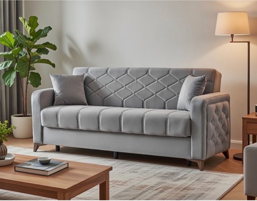 Waterproof grey sofa - grey, bed