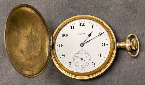Elgin antique open face gold - antique,