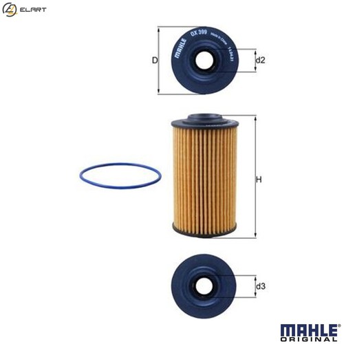 Oil filter 399d for - filter, ox