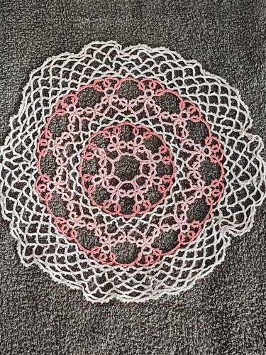 Vintage hand crochet pinks - crochet,,