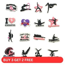 Gymnastics Croc Shoe Charms - Gym Exercise Charm for Boys Girls Adult Clogs