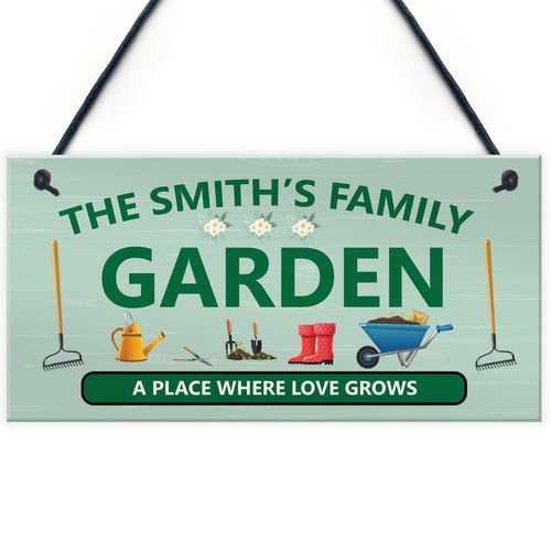 Personalised garden sign - personalised,
