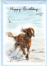Irish Setter Dog Birthday Card