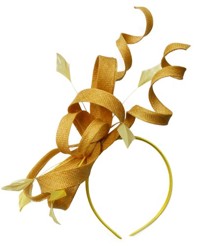 Large swirl loop sinamay - loop,