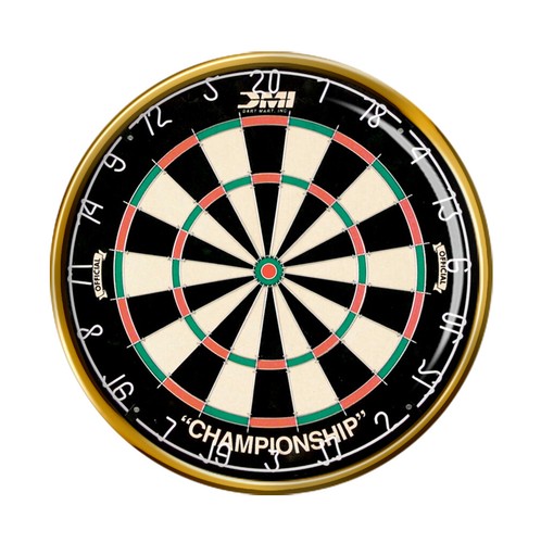 Dartboard pin badge - dartboard,
