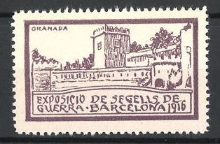 Advertising stamp barcelona - stamp,