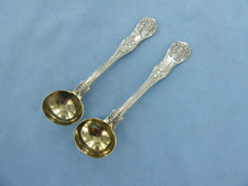 AN ANTIQUE PAIR OF STERLING