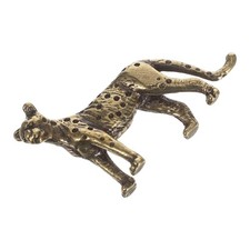  Retro Brass Cheetah Figurine Brass Adornment Marine Animal Shaped Brass Statue