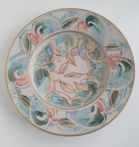 Studio pottery plate from - pottery,