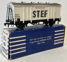 Blue Boxed Vintage Hornby Acho 705 OO Gauge STEF Refrigerated Wagon French
