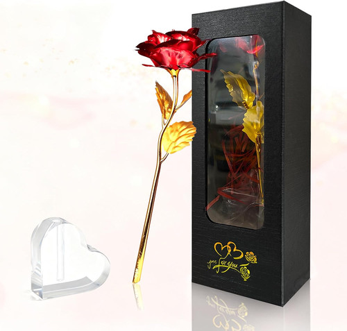 24k gold forever - gold, red