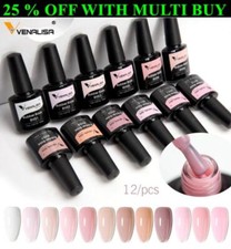 VENALISA Camouflage Rubber Base Coat Nail Gel Polish Cover Colours French UV/LED