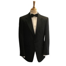 Mens Black Evening Tuxedo Notch Collar Dinner Jacket - Party/Cruise/Black Tie