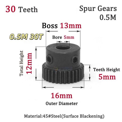 Spur gears steel pinion - gears,
