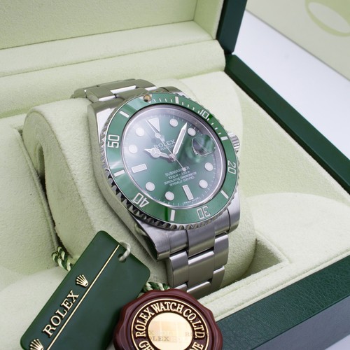 Rolex submariner hulk 116610lv - hulk,