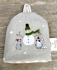 Sophie Allport snow season Egg Cosy - Susie Watson lining and hanging loop - new