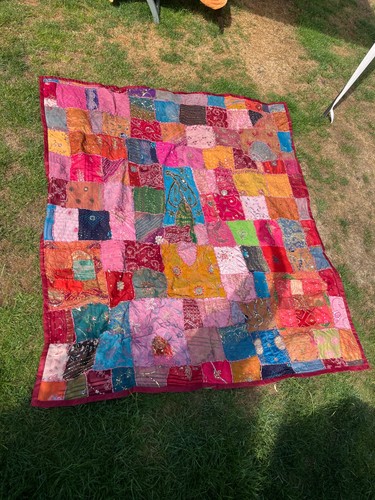 Patchwork vintage quilt - patchwork,
