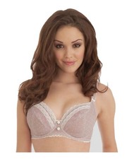 Freya Lacey UK 30HH Wired Balcony Non Padded Good Support Beige/Ivory Bra