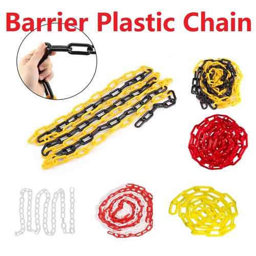 Barrier plastic chain 6mm dia - 6mm,