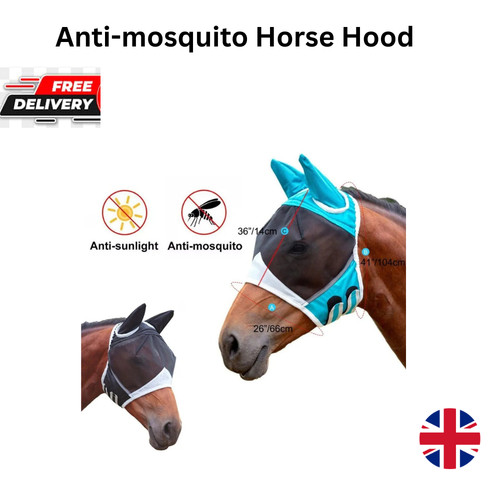 Horse fly mask - horse, mesh