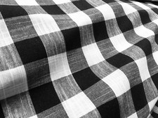 Gingham linen checked cotton - gingham,