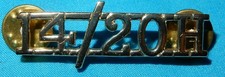 14th/20th HUSSARS REGIMENT ANODISED SHOULDER TITLE PATCH BADGE GENUINE