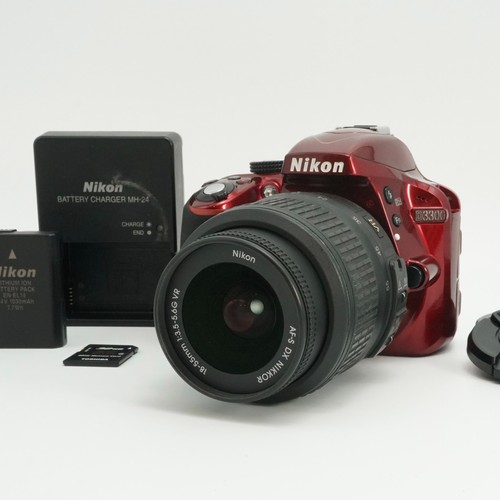Nikon d3300 red 2mp dslr - nikon,