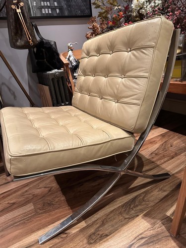 Barcelona style chair cream - style,