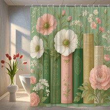 Floral Green Shower Curtain