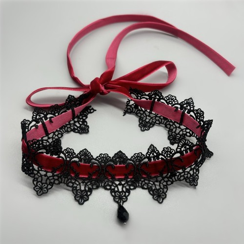 Gothic punk black lace - gothic,