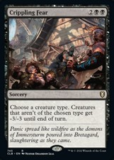 MTG Crippling Fear [Baldur's